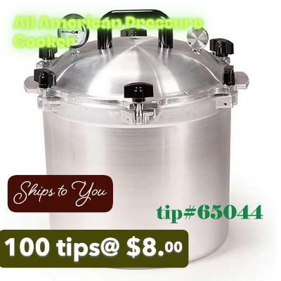 All American 22-quart pressure cooker serial 65044f